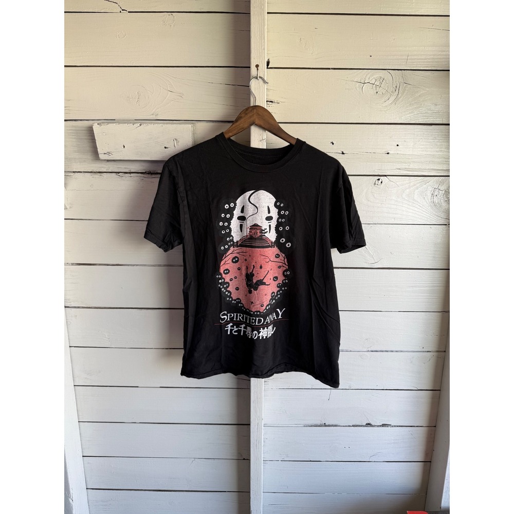 Spirited Away No-Face Haku Graphic T-Shirt Black Her Universe Studio Ghibli M